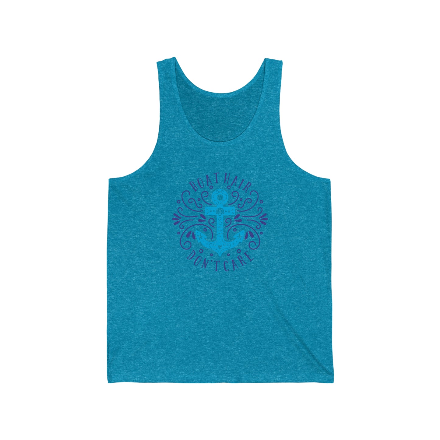 Boat Hair Don't Care-Unisex Jersey Tank_