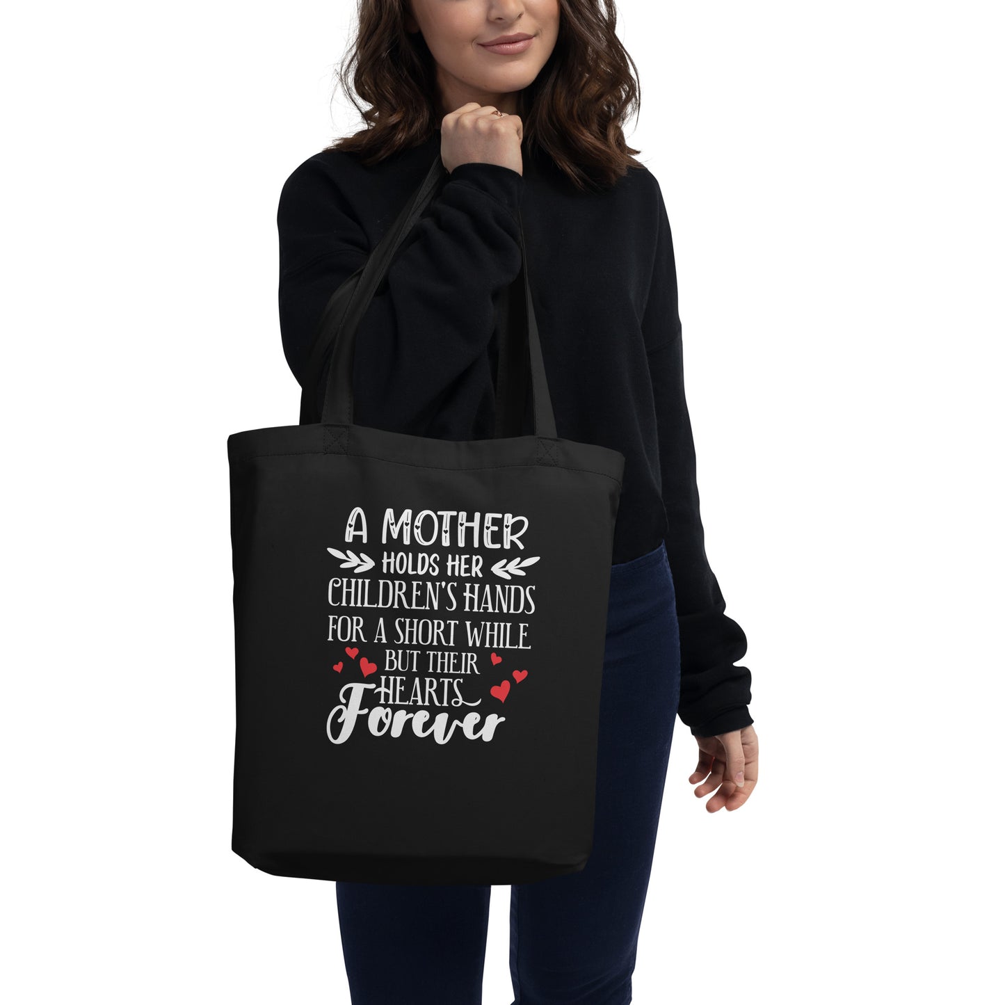 A mother Holds her Children's Hearts