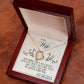 To my wife my Queen, Forever Love Necklace, Special gift for wife, Anniversary and Christmas gift
