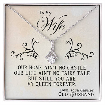 TO MY WIFE MY QUEEN FOREVER, SPECIAL  GIFT FOR WIFE, SPECIAL ANNIVERSARY GIFT, CHRISTMAS AND MOTHER DAY GIFT FOR WIFE